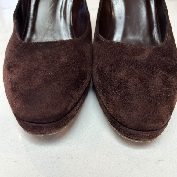 St. John Brown Suede Heels - Picture 6 of 8